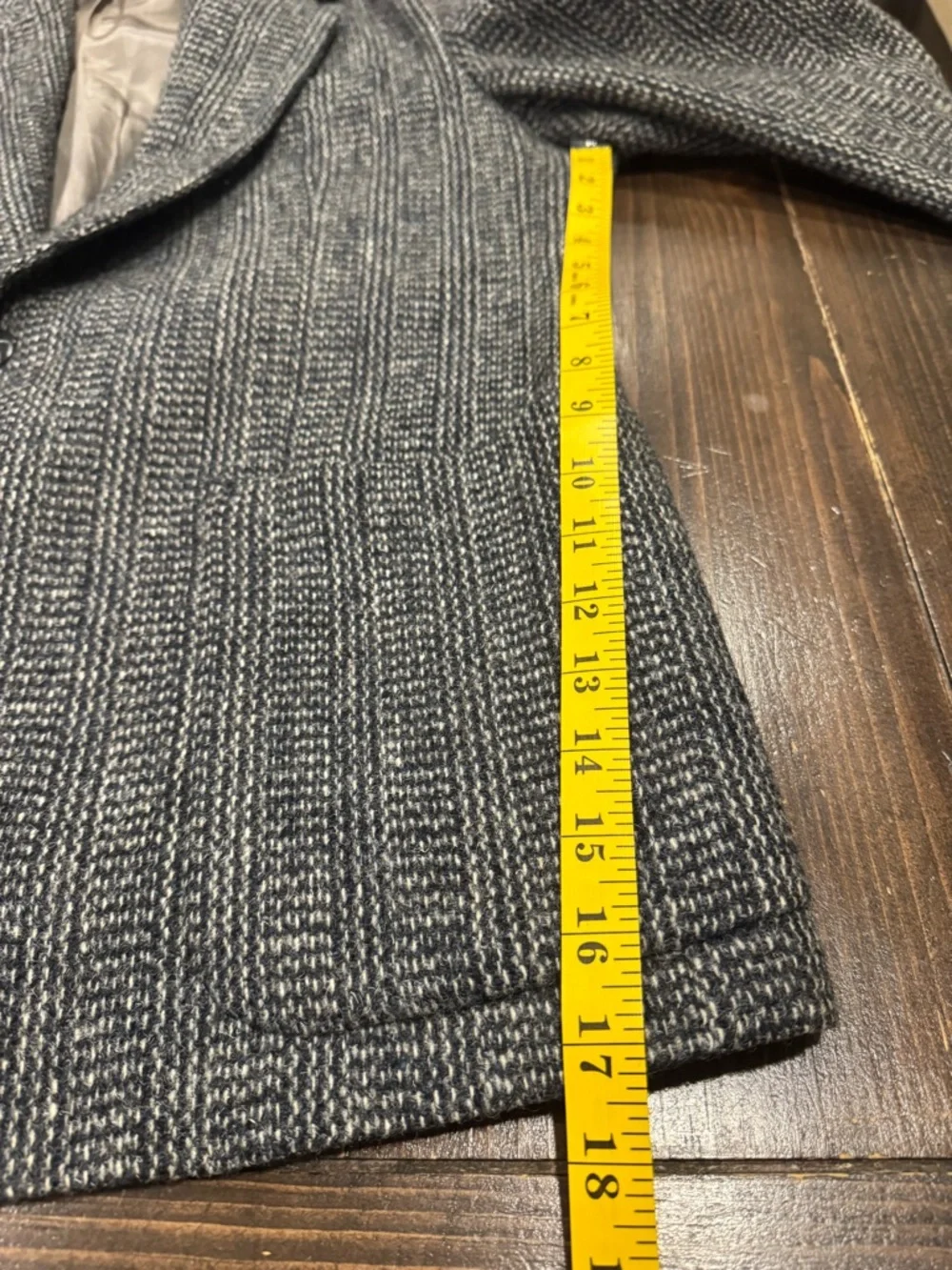 Vintage Harris Tweed Blazer Mens 42S John Pomer Wool Sport Coat Made in Canada - Picture 11 of 16